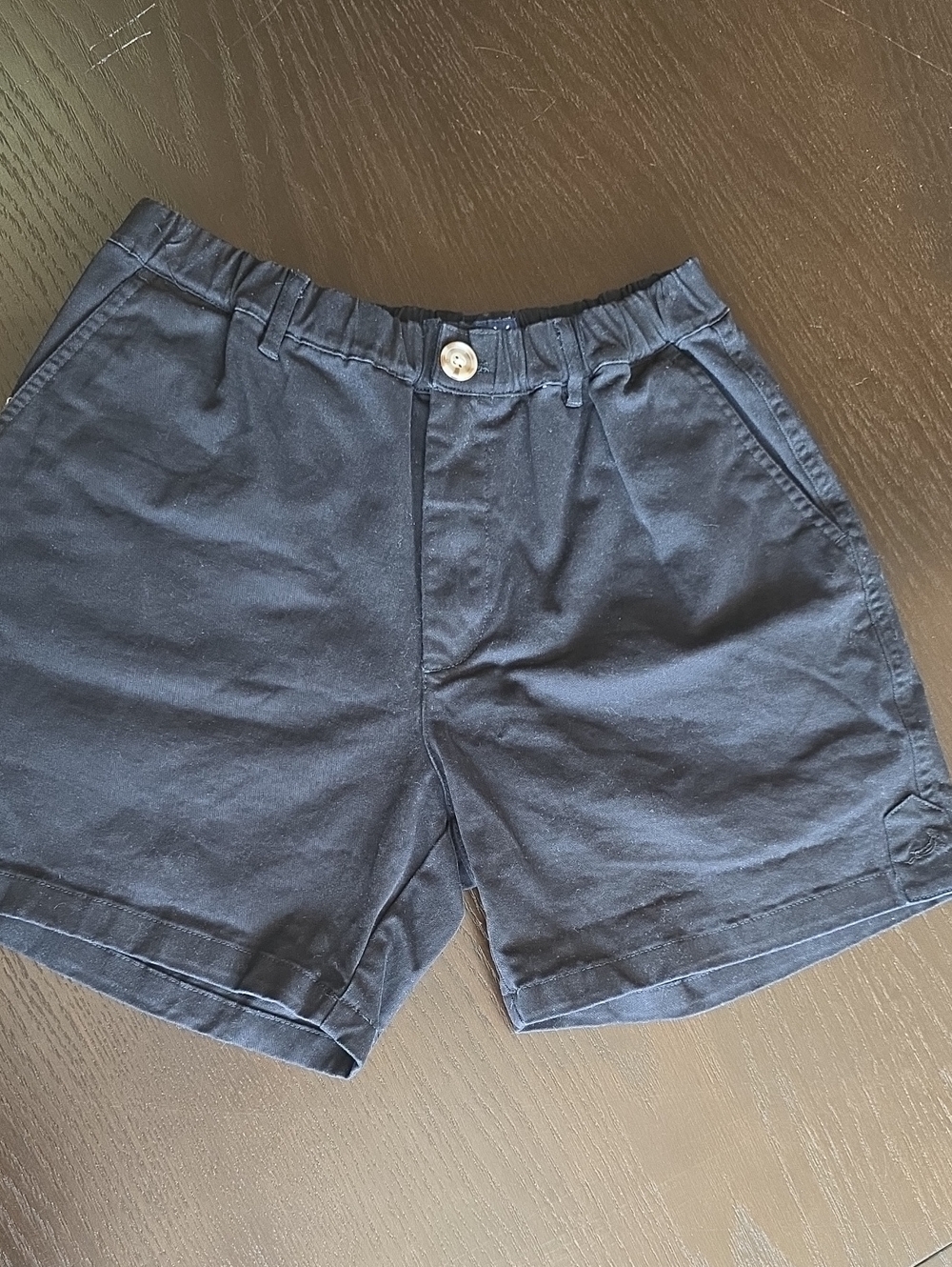Men's Black Flat-Front Cotton Shorts Meripex